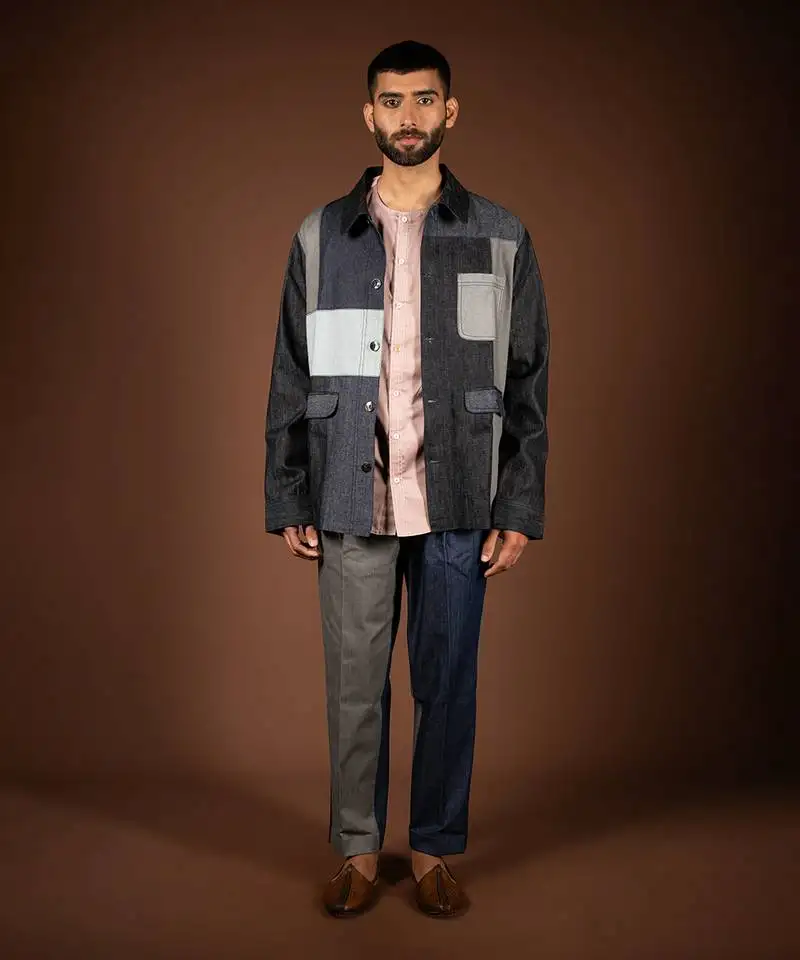 Multicolor denim jacket