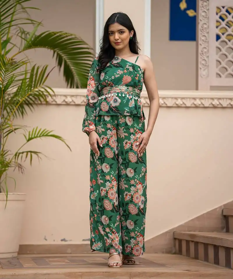 Green lily coord set