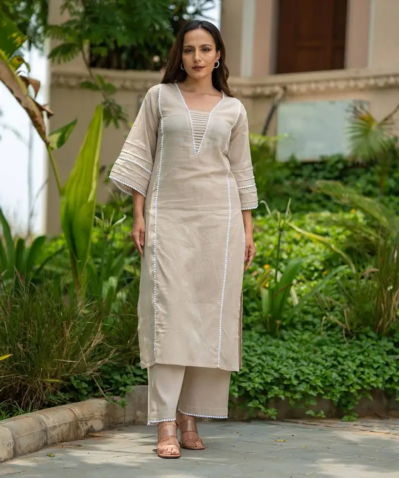 Classic grey kurta set