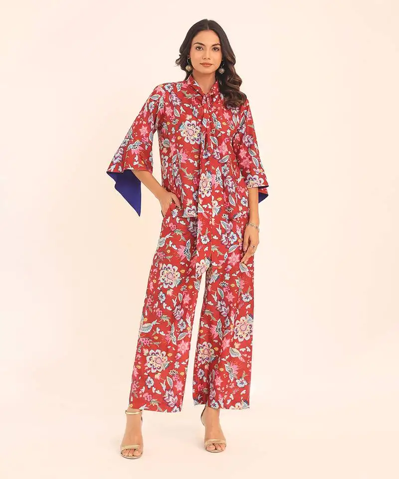 Multi muslin floral co-ord set