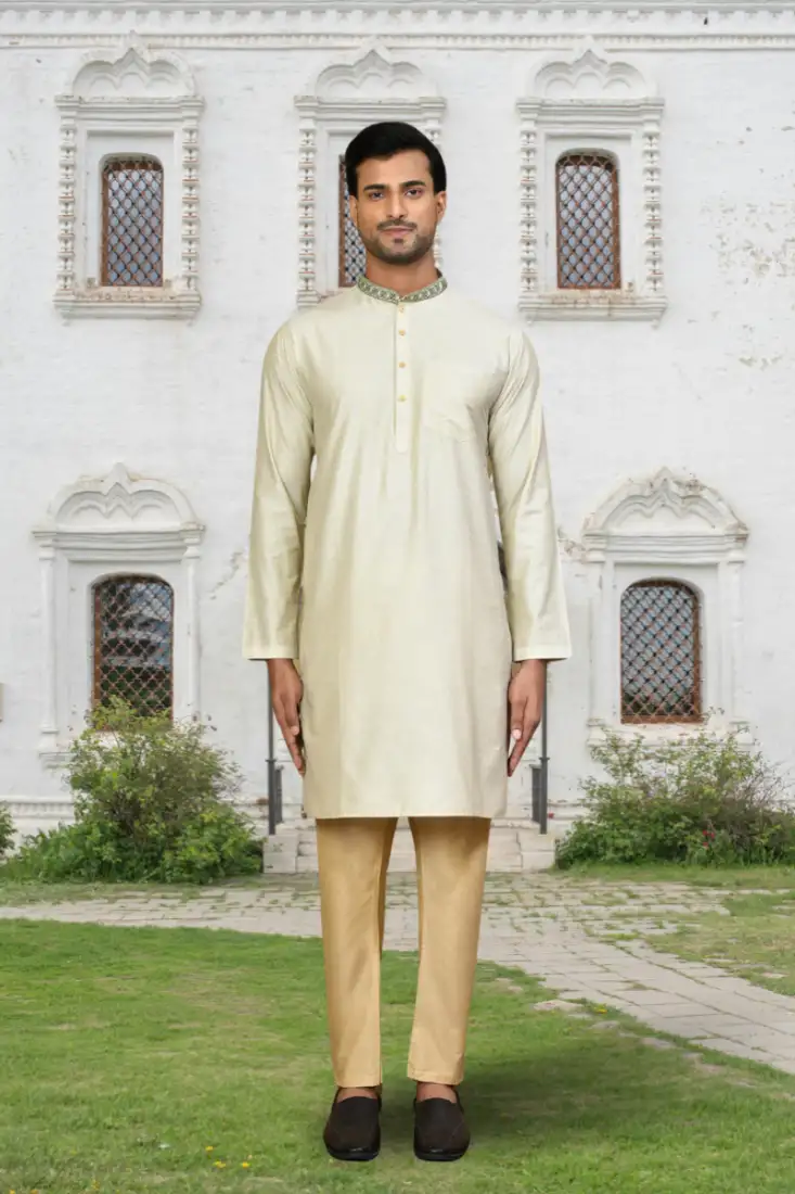 Pink embroidered cotton salwar with dupatta semi stitched