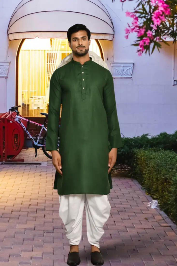 Art silk kurta patiala for mens