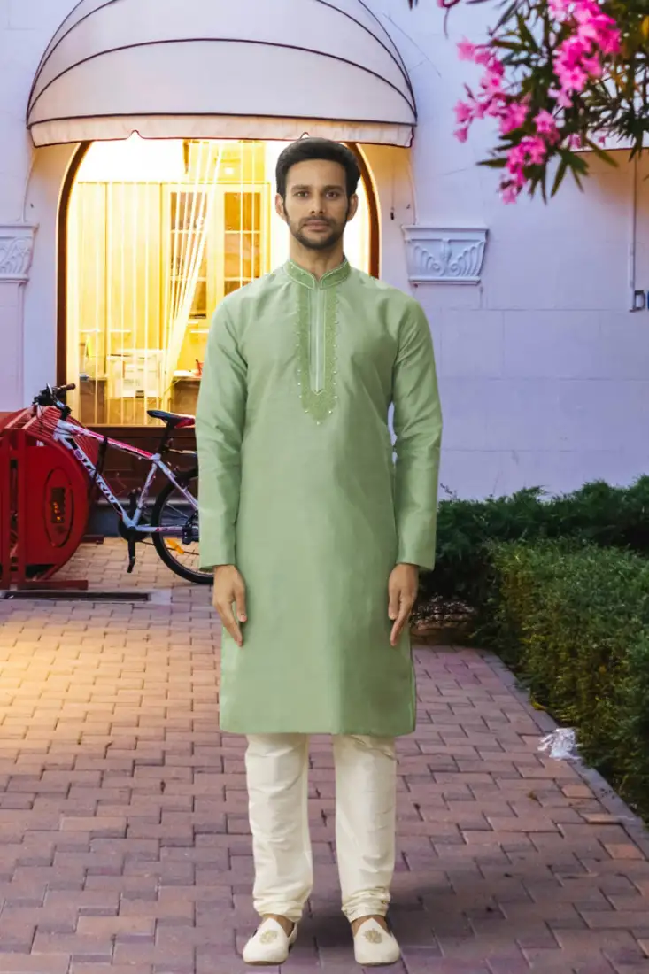 Art silk kurta pajama for mens