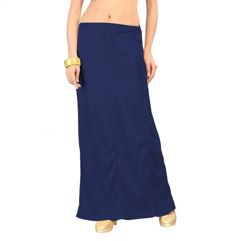 Navy blue satin free size petticoat