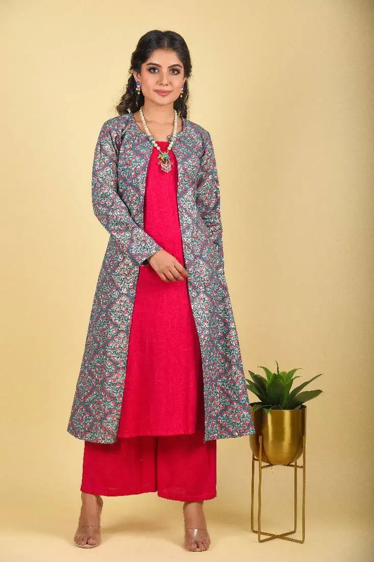 Multi-color tailored jacket dress set