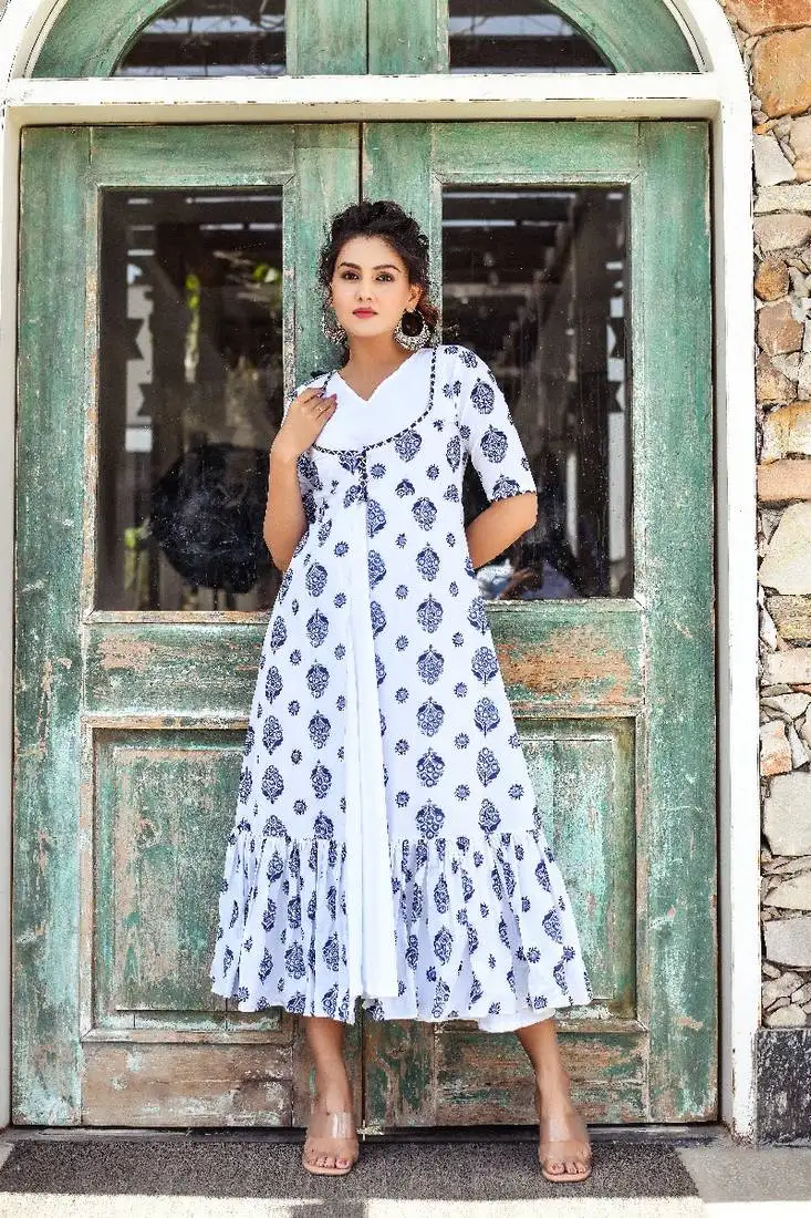 White a-line jacket dress