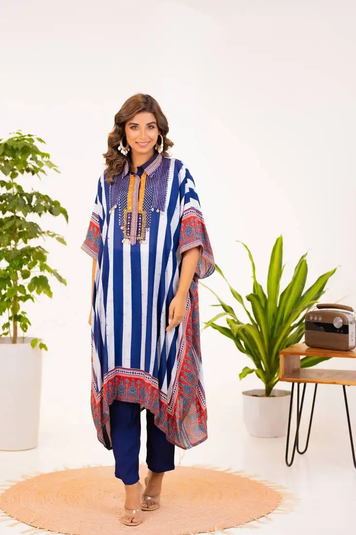Azure premium muslin kurta set