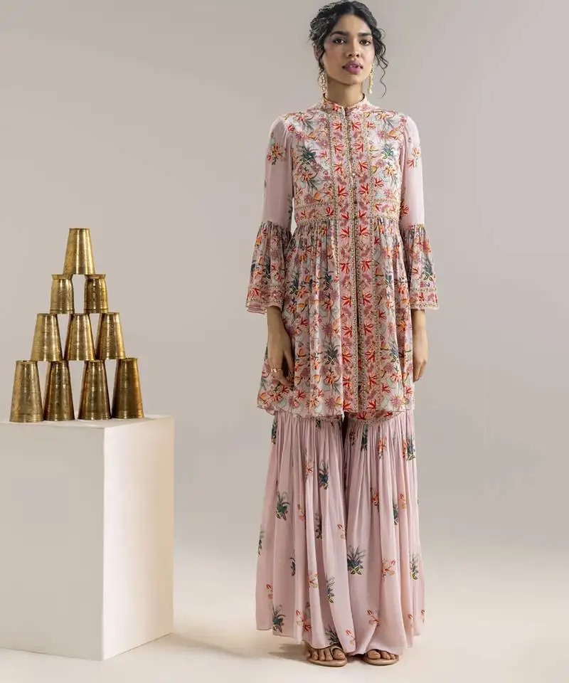 Aarani embroidered sharara set