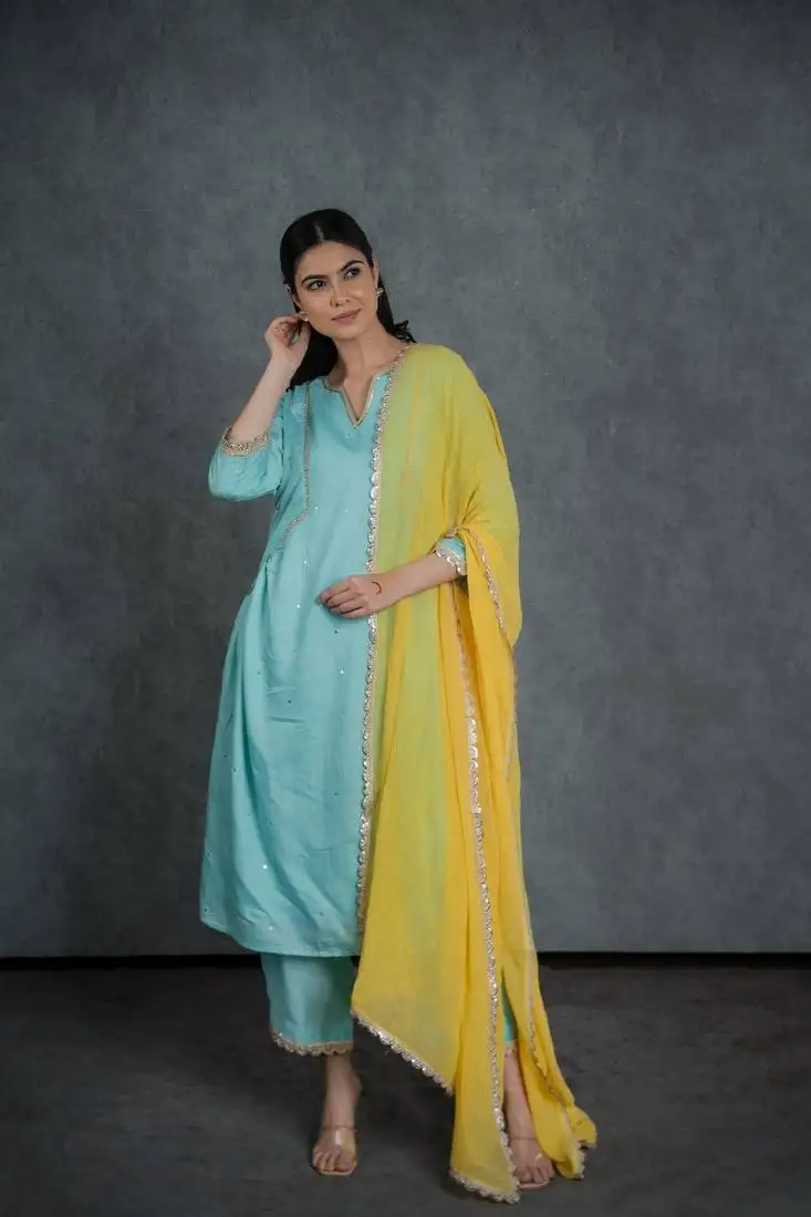 Alina embroidered suit set with dupatta (set of 3)