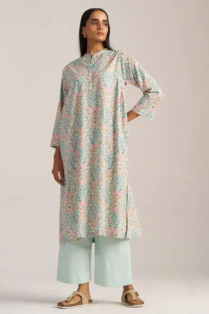 Aqua foam cotton co-ord set