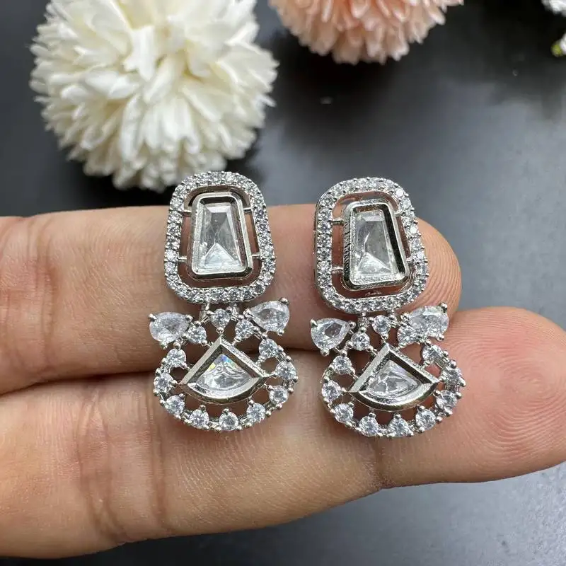 Ad diamond studs for women