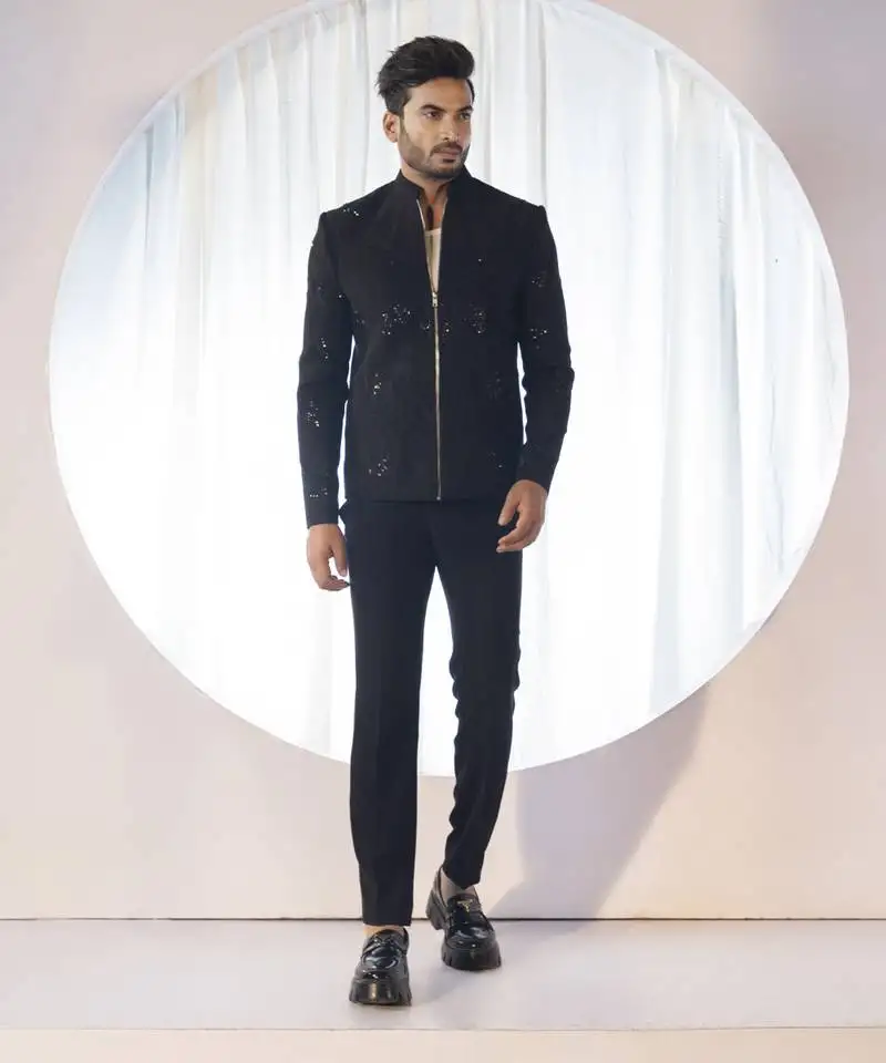 Noir eclipse jacket set