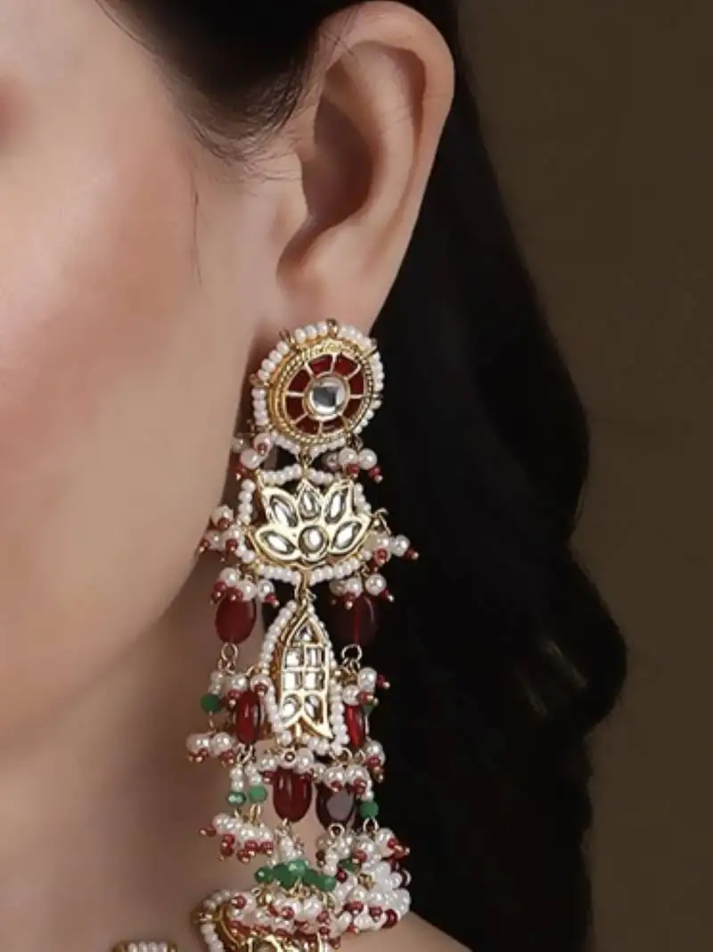 Aasmani drop earring
