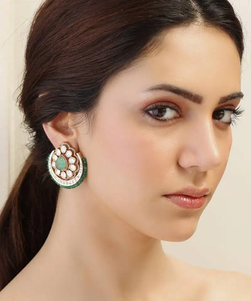 Auric frost stud earrings