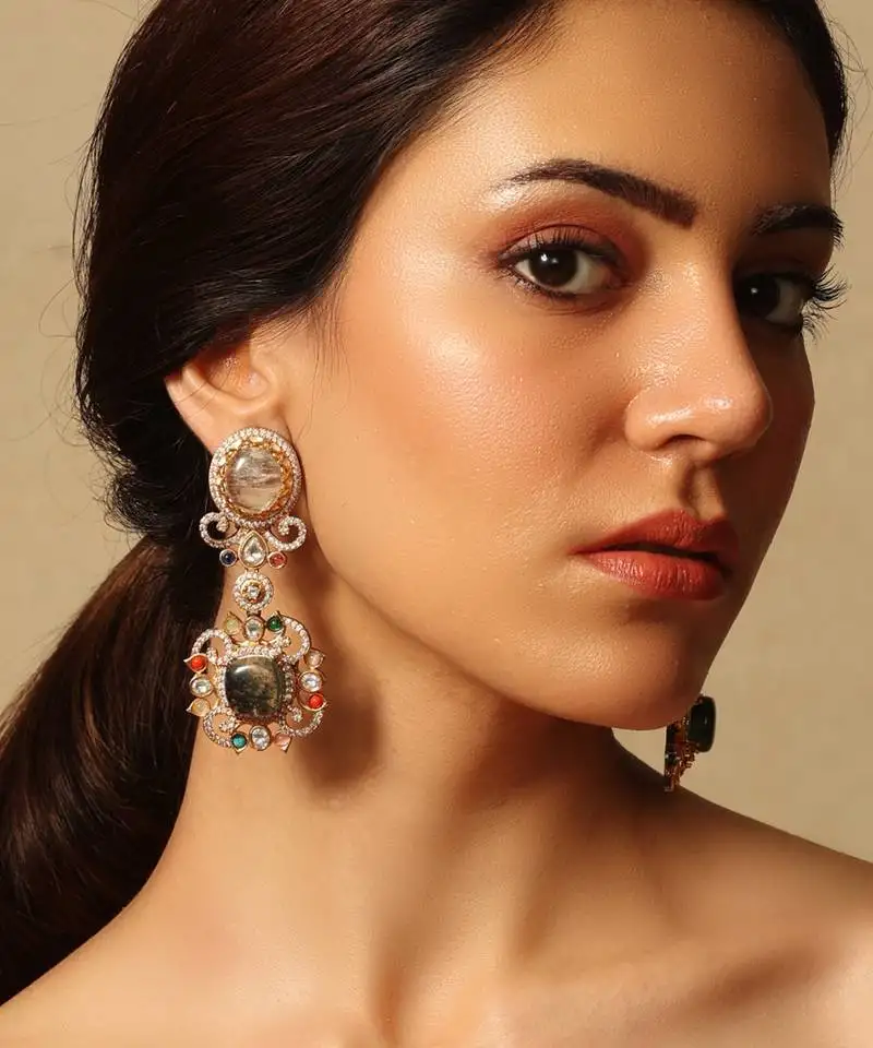 Antique curvature drop earrings